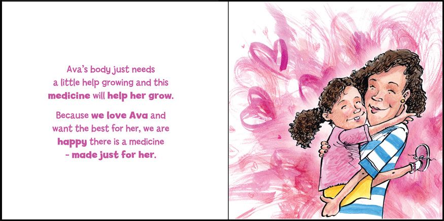Inside Sample of Helping Ava Grow! By: Sandy Taylor